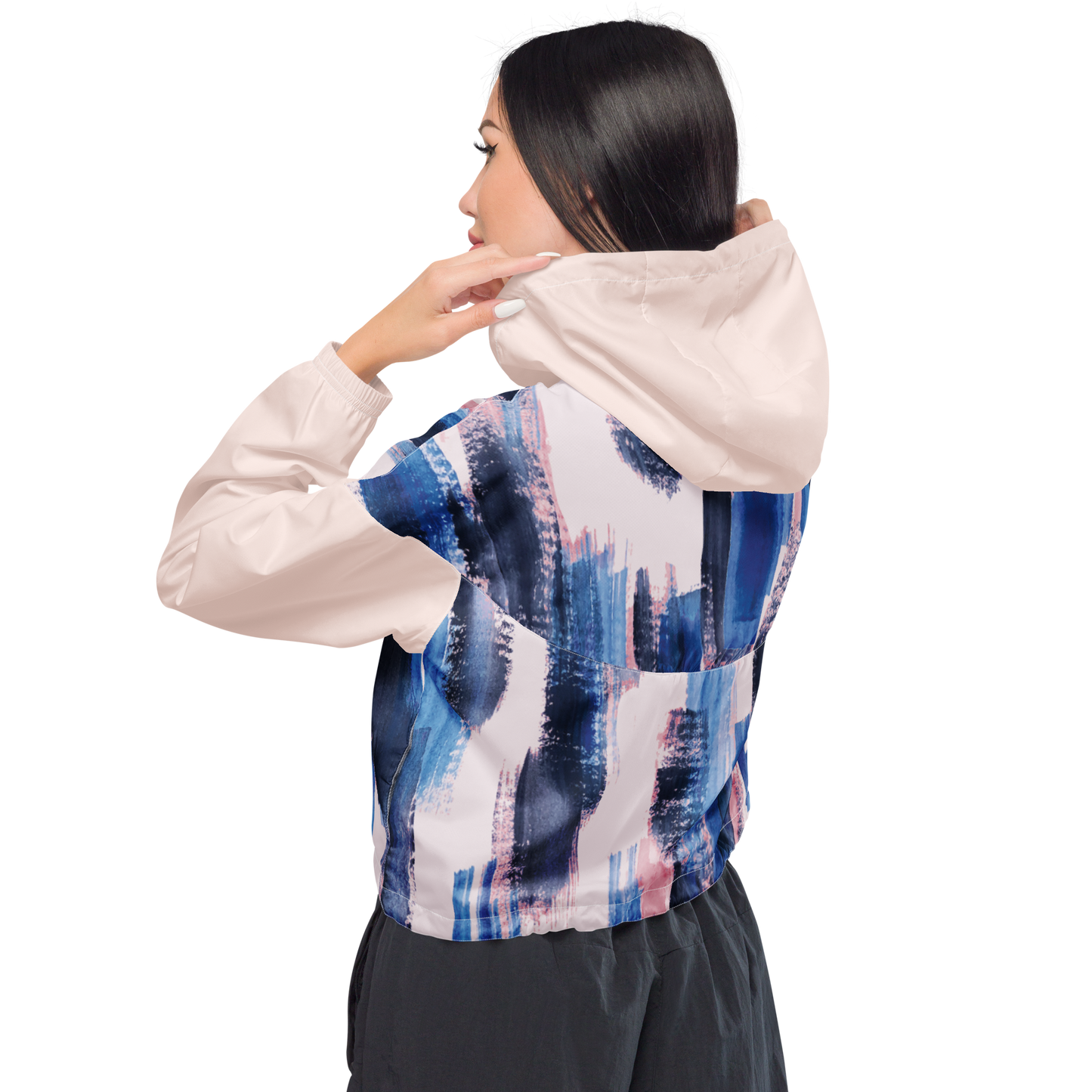 Embracers triple tone cropped windbreaker